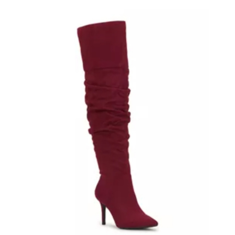 Jessica Simpson Burgundy Heeled Boots